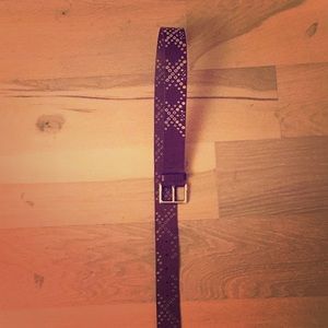 Rebecca Minkoff burgundy leather belt Size S